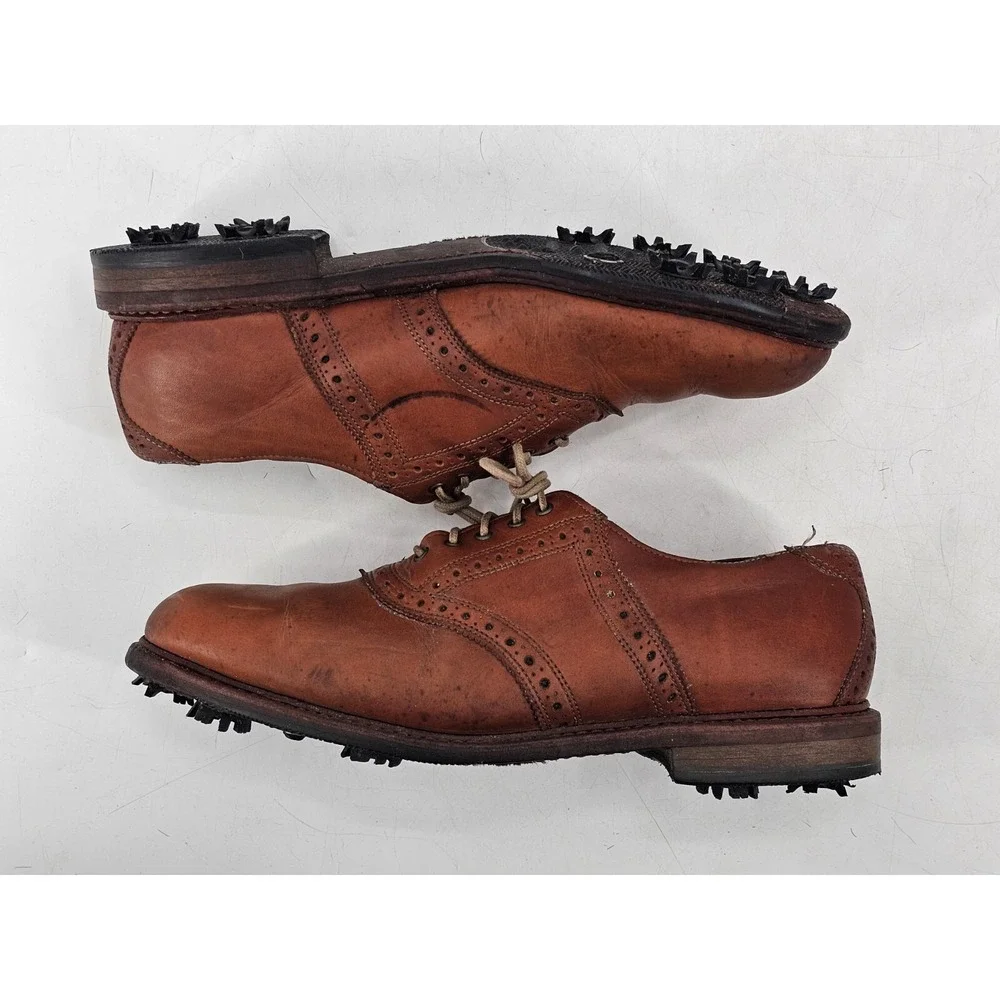Allen Edmonds First Cut Golf‎ Shoes Leather Walnut Honors Collection Mens 8